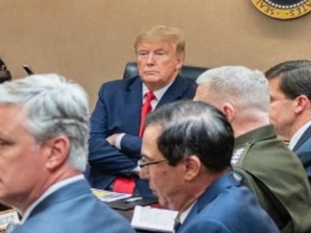 Nhà Trắng công bố ảnh ông Trump ở phòng Tình huống ngay sau vụ Iran nã tên lửa