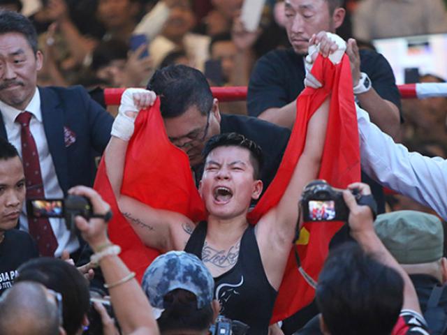 Vang dội boxing: Thu Nhi đánh bại võ sĩ Thái Lan, đoạt đai châu Á