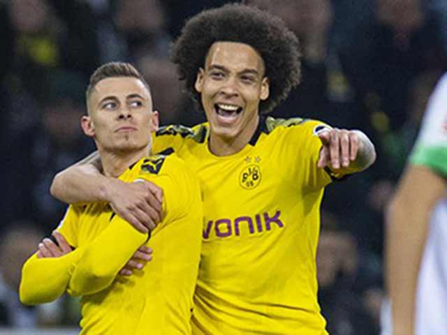 Video highlight trận Monchengladbach - Dortmund: Đột biến em trai Hazard