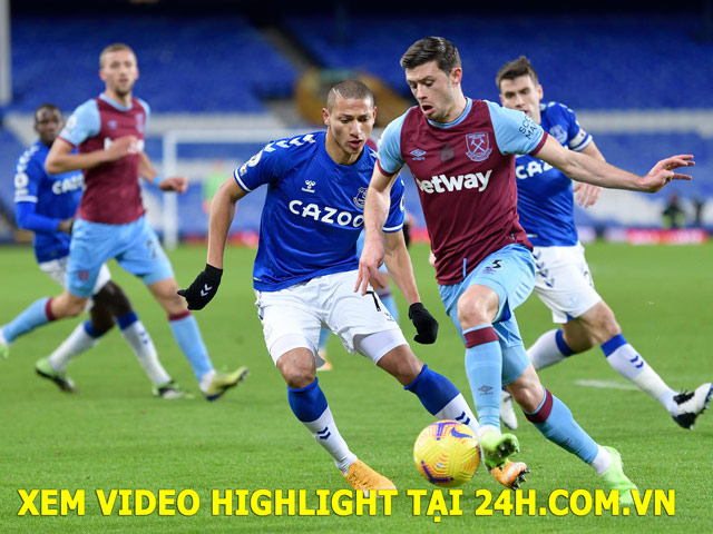Video Everton - West Ham: Giằng co nảy lửa, đòn đau phút 86