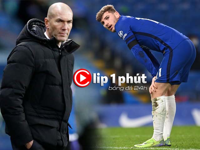 Real ”nóng rực” vì Zidane, Chelsea ngán ngẩm ”siêu bom tấn” Werner (Clip 1 phút Bóng đá 24H)