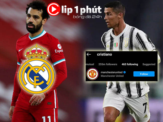 Salah chốt tương lai ở Liverpool, Ronaldo bất ngờ ”thả thính” MU (Clip 1 phút Bóng đá 24H)