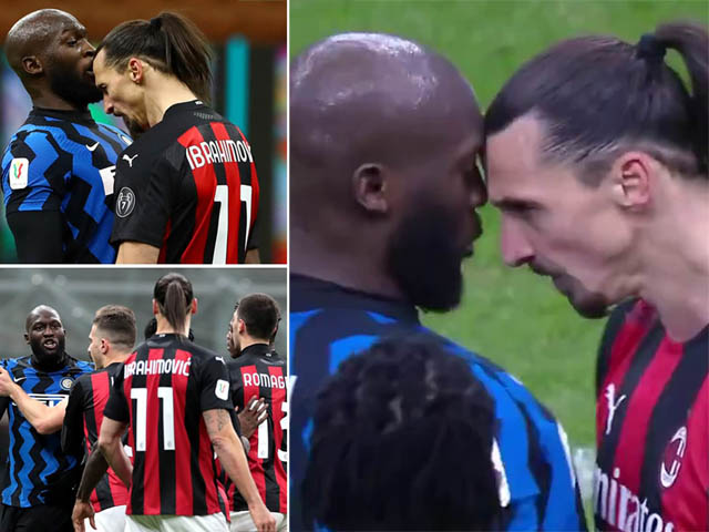 2 cựu SAO MU loạn đả ở derby Milan: Có đúng Ibrahimovic xúc phạm Lukaku?