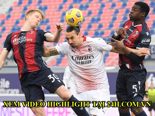 Video Bologna- AC Milan: Ibrahimovic đá hỏng phạt đền, thẻ đỏ tai hại