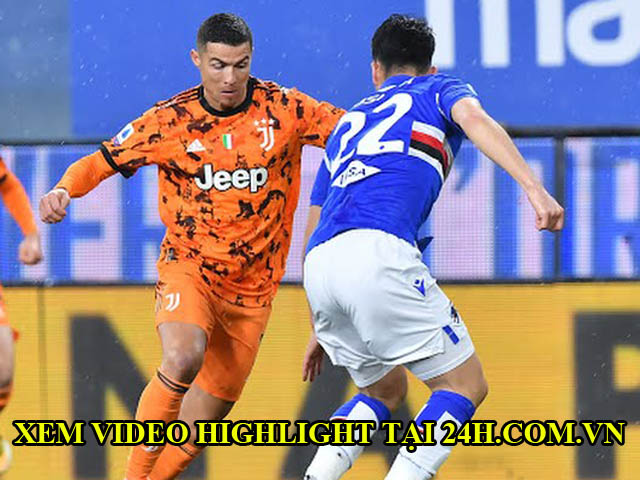 Video Sampdoria - Juventus: Ronaldo ghi dấu ấn, bứt phá vào top 3