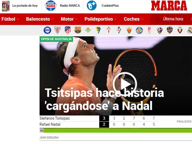 Nadal thua đau ở tứ kết Australian Open: Báo chí sốc vì thống kê ”thảm họa”