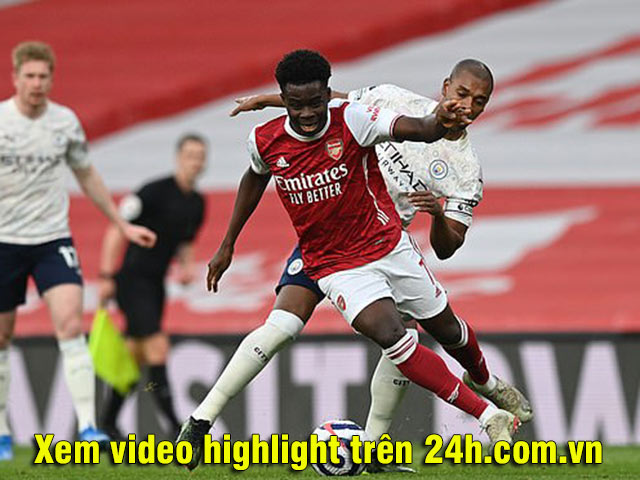 Video Arsenal - Man City: Gáo nước lạnh ngay phút thứ 2, chiến thắng tối thiểu