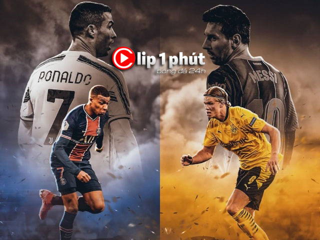 Ronaldo - Messi làm ”trùm” Serie A - La Liga, thách thức Mbappe - Haaland (Clip 1 phút Bóng đá 24H)