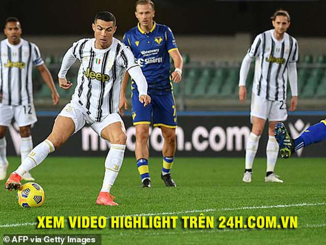 Video Hellas Verona - Juventus: Ronaldo khai hỏa, kết cục sững sờ
