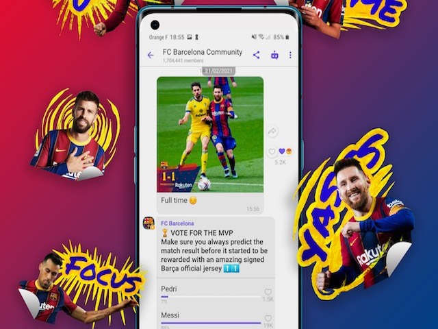 Fan hâm mộ FC Barcelona không thể bỏ qua tính năng mới trên Viber