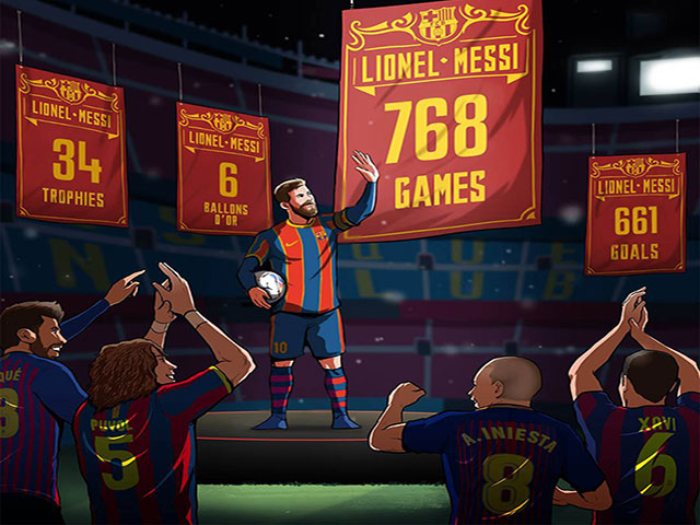 Ảnh chế: Messi ”xô đổ” hàng loạt kỷ lục khiến cả thế giới ngả mũ