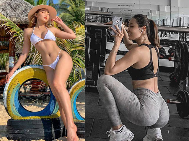 Hot girl Giáng Tiên vòng ba xấp xỉ 100 cm bỏ ngành ngân hàng vì mê Gym