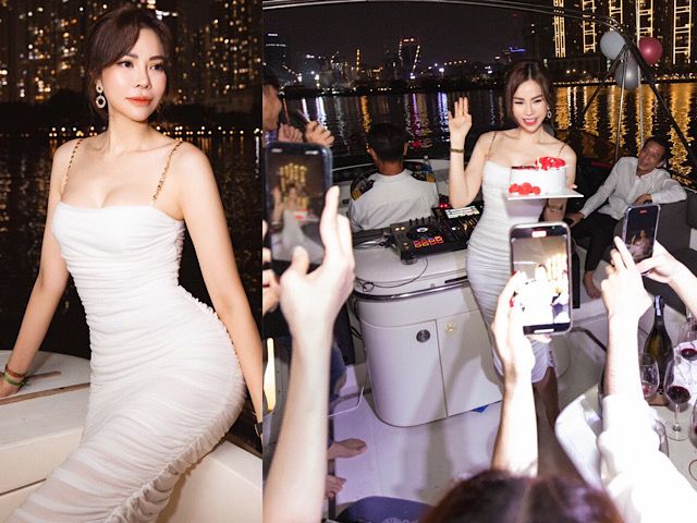 Người mẫu Đào Lan Phương khoe body ”đẹp như tượng tạc” trên du thuyền Sài thành