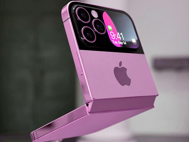 iFan xôn xao với concept iPhone 14 Fold màu Tím quá đẹp