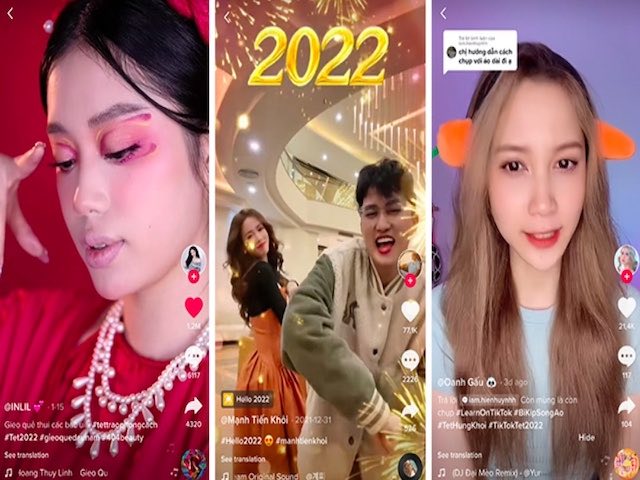 3 trào lưu ”hot” nhất TikTok đầu năm 2022: #Hello2022 hút 4,7 triệu video