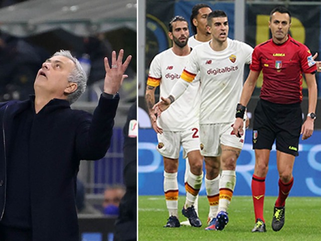 Mourinho ”nổi trận lôi đình”, chửi cầu thủ Roma thậm tệ sau trận thua Inter