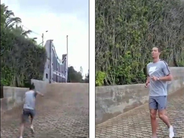 Ronaldo thi chạy với bạn gái: Khoe tốc độ “kinh hồn”, triệu fan trầm trồ