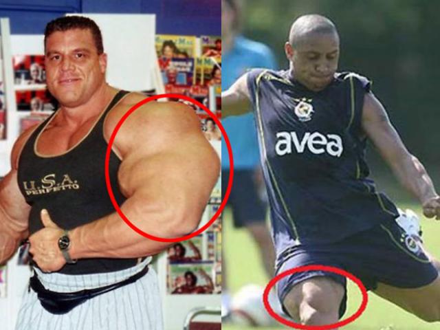 Lực sĩ bắp tay to hơn đùi siêu sao Roberto Carlos: Vòng đùi khổng lồ