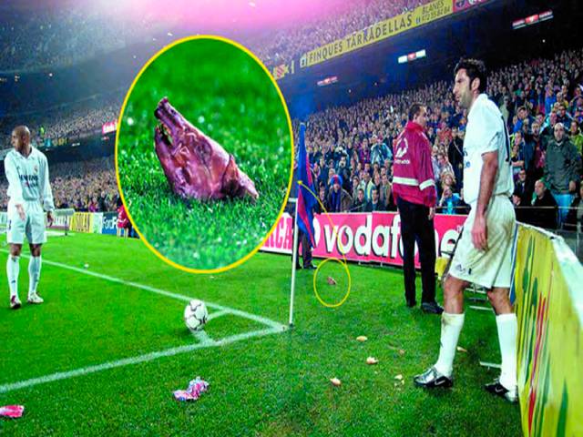 “Phản đồ” Figo và chiếc thủ lợn chấn động châu Âu (video siêu kinh điển Barca - Real)