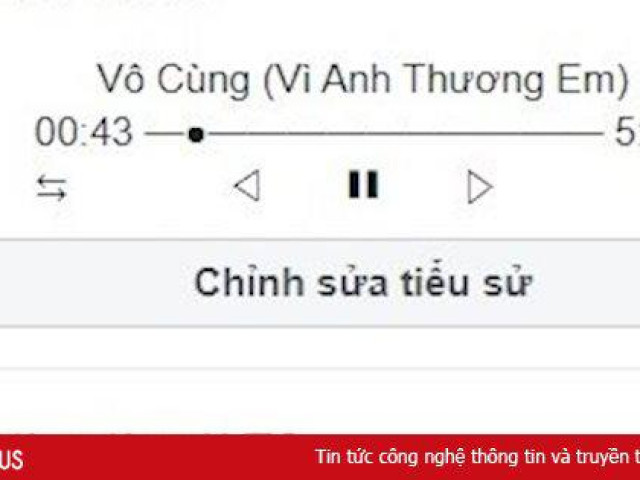 Hướng dẫn tạo tiểu sử Facebook bằng trình phát nhạc bài hát