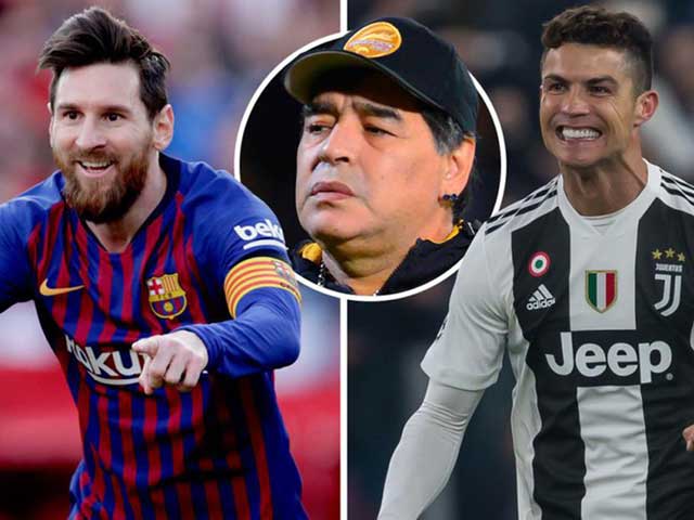 Ngỡ ngàng lý do Ronaldo không thể chung đội với Messi và Maradona
