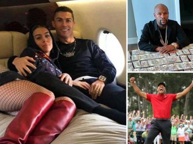 SAO thể thao tiền cao như núi: Ronaldo có giàu hơn Mayweather, Tiger Woods?