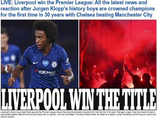 Liverpool vô địch Ngoại hạng Anh: Báo chí mở hội, huyền thoại ”cà khịa”