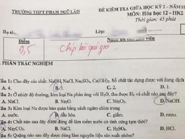 Cô giáo ”chốt hạ” một câu trong bài kiểm tra khiến học sinh ”toát mồ hôi hột”