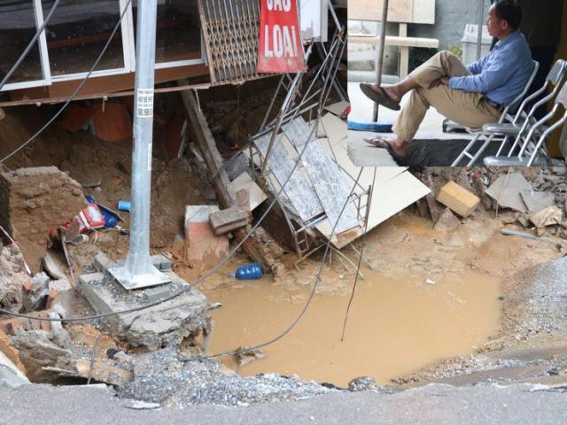 Vụ “hố tử thần” lan rộng hơn 100m2 ở Hà Nội: “Tôi mong muốn khu vực sụt lún sớm được giải quyết”
