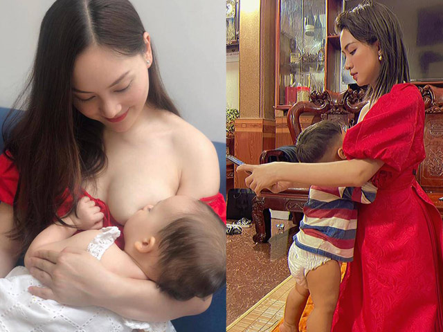 Sao Việt vô tư vạch áo cho con bú: Hòa Minzy có gây ”bão” bằng người này?