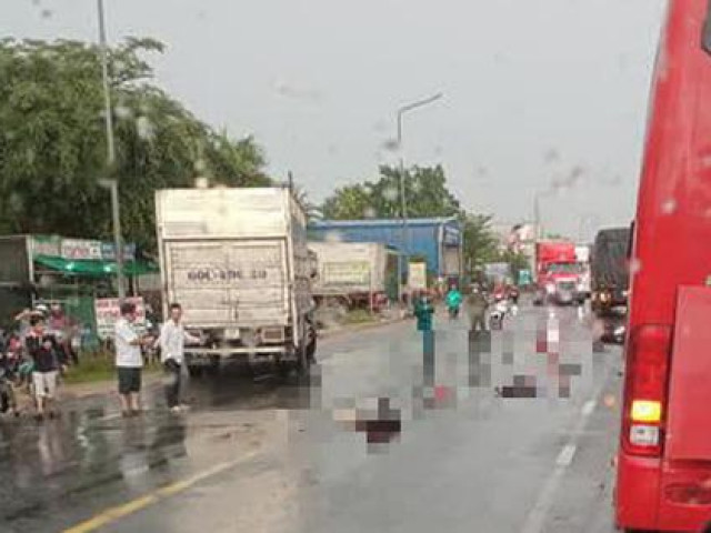 Hai vợ chồng từ Bình Thuận sang Đồng Nai làm thuê bị xe tải tông chết thương tâm