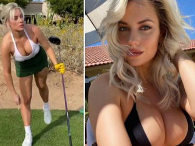 Kiều nữ golf gây sửng sốt, dùng “vòng 1 khủng” đòi tiền người hâm mộ