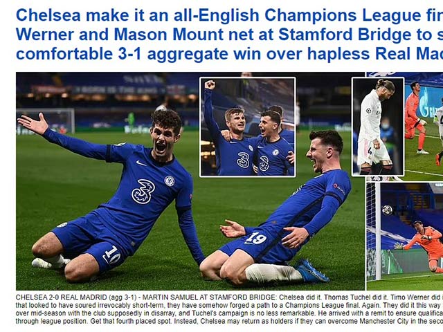 Chelsea vào chung kết Cúp C1: Báo Anh tin lịch sử sắp tái hiện nhờ siêu HLV Tuchel