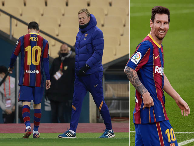 Messi mâu thuẫn với HLV Koeman: Sếp lớn tính sa thải, “Pep mới” thay thế