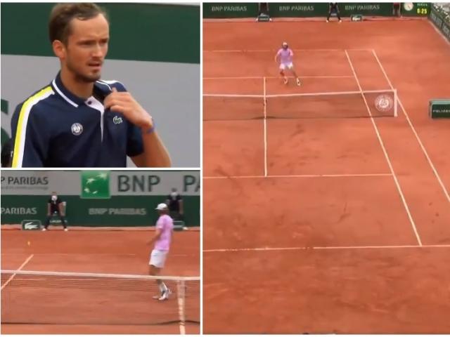 ”Ảo thuật” Roland Garros: Medvedev biến ”khổng lồ” 2m11 thành gã hề