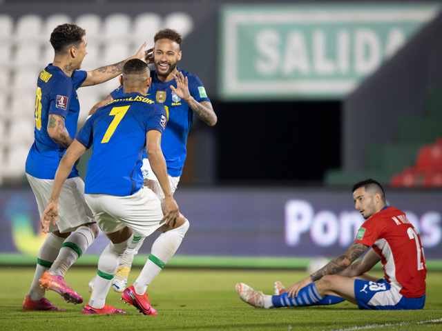 Trực tiếp bóng đá Paraguay - Brazil: Miệt mài tìm bàn gỡ