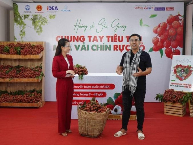 90 phút livestream, nghệ sĩ Quyền Linh bán được 161 tấn vải thiều