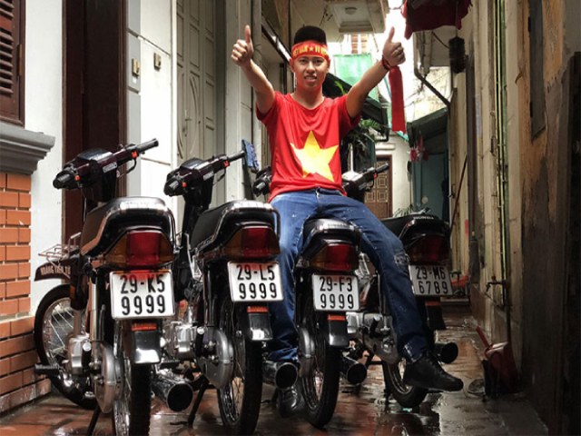 Hoàng Đình Tiến - chàng trai 9x với niềm đam mê xe Honda Dream biển ”tứ quý”