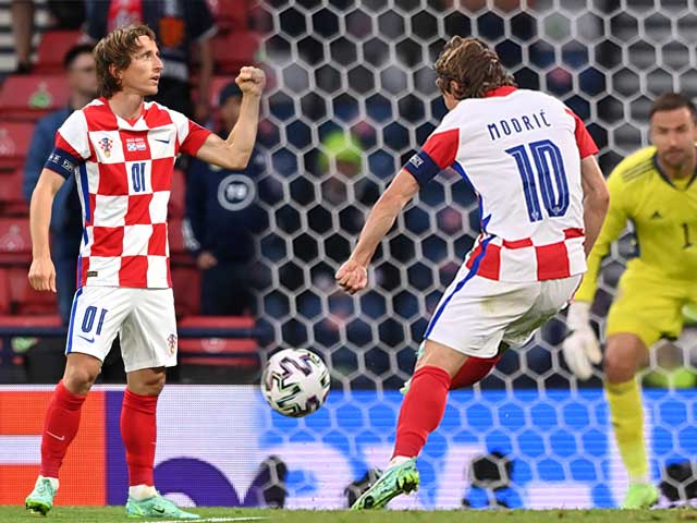 Modric lập siêu phẩm vẩy má ngoài đưa Croatia đi tiếp, ”sánh vai” Ronaldo