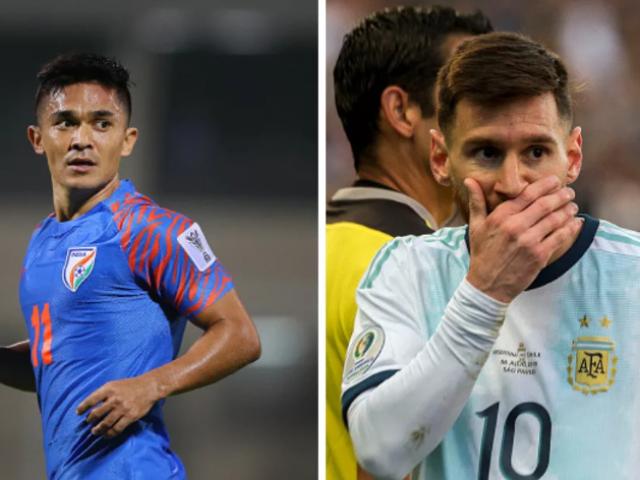 Bóng đá châu Á choáng váng: Sao Ấn Độ ghi bàn vượt Messi, ”đe dọa” Ronaldo là ai?
