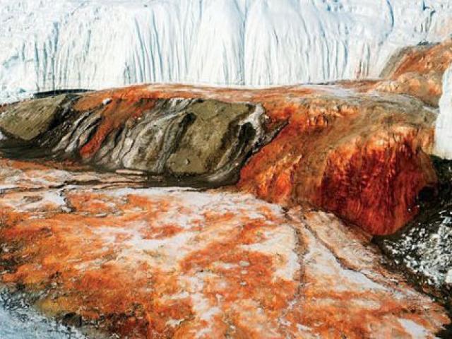 Điều bí ẩn tồn tại cả triệu năm trong ”thác máu” ở Nam Cực