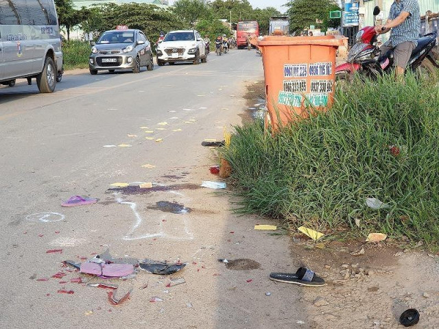 Bé gái ở Bình Dương chết thảm vì thùng rác bên đường