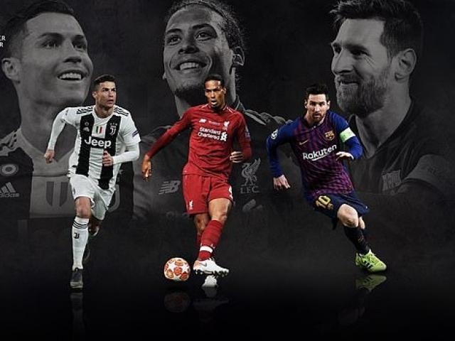 Cầu thủ hay nhất UEFA 2019: Siêu hậu vệ Van Dijk đấu 2 siêu nhân Ronaldo - Messi