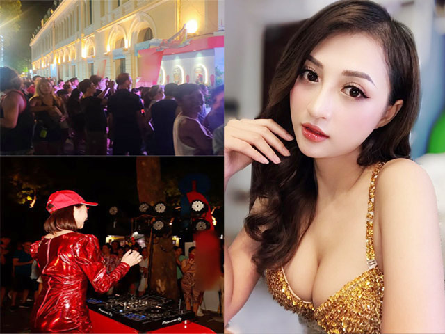 Nữ DJ nóng bỏng khiến hàng nghìn người vây kín phố đi bộ Hà Nội xem nhạc là ai?