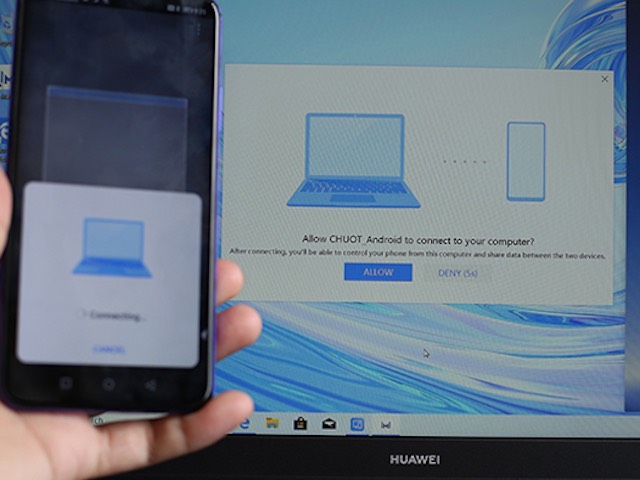 Hướng dẫn dùng Huawei Share kéo thả dữ liệu giữa laptop và smartphone