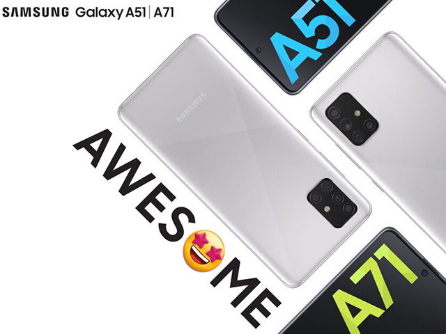 Galaxy A51 và A71 có thêm tùy chọn màu bạc siêu sang