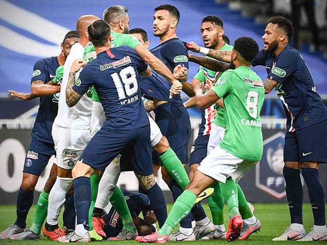 Video highlight trận PSG - St. Etienne: Ẩu đả dữ dội vì Mbappe, bước ngoặt phút 14