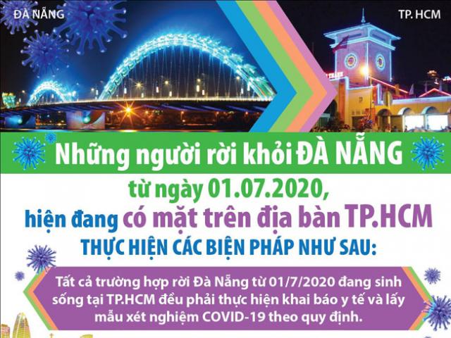 Người ở Đà Nẵng về TP.HCM được xét nghiệm COVID-19 như thế nào?