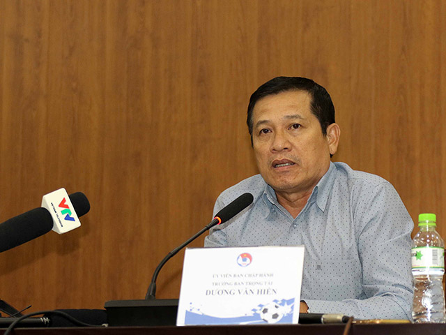 Trưởng Ban trọng tài Dương Văn Hiền tuyên bố sẽ từ chức nếu…