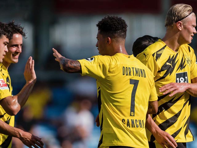 Dortmund thắng giao hữu 6-0: Sancho góp mặt, Haaland rực sáng ghi cú đúp
